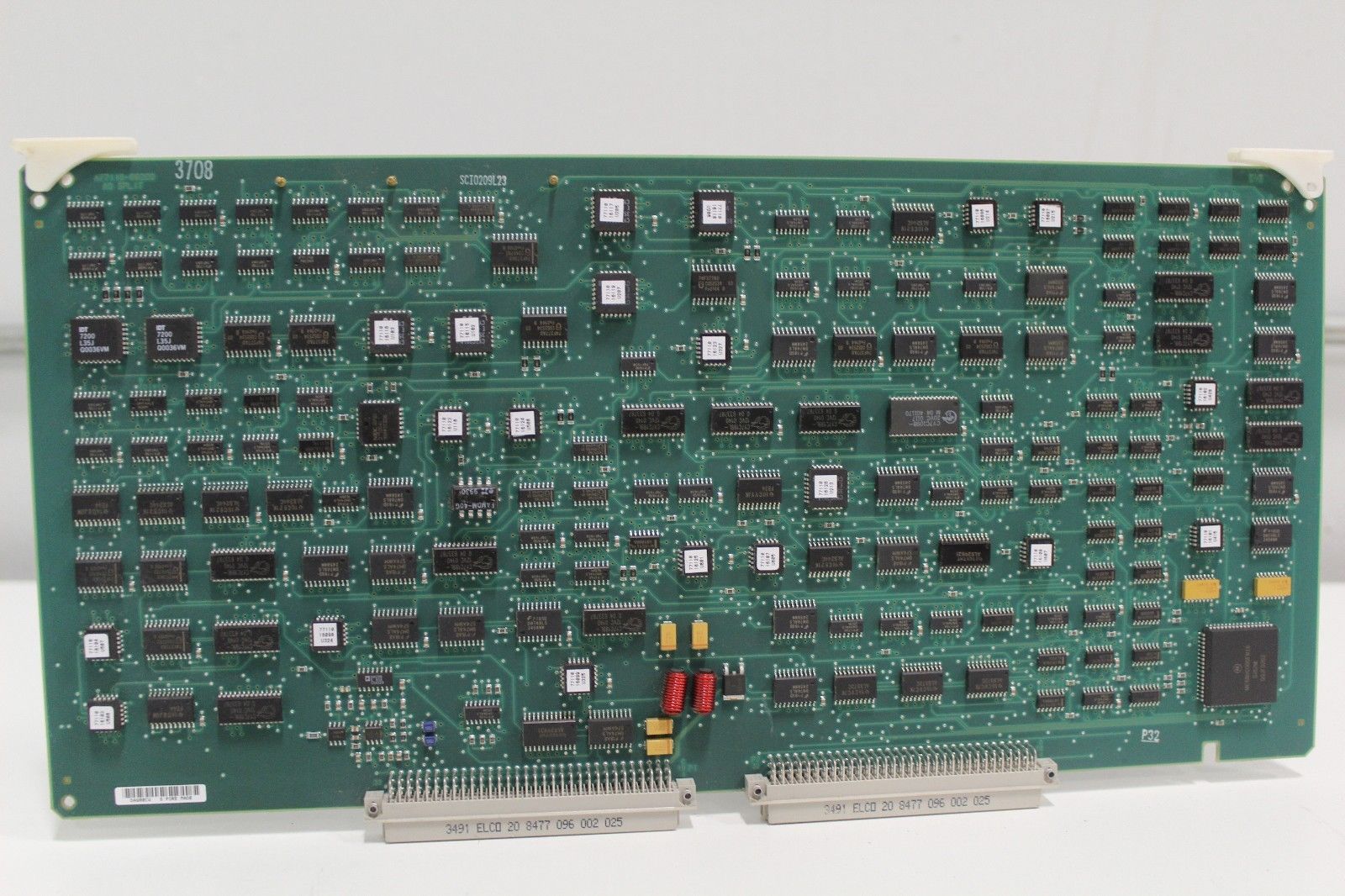a close up of a large electronic board