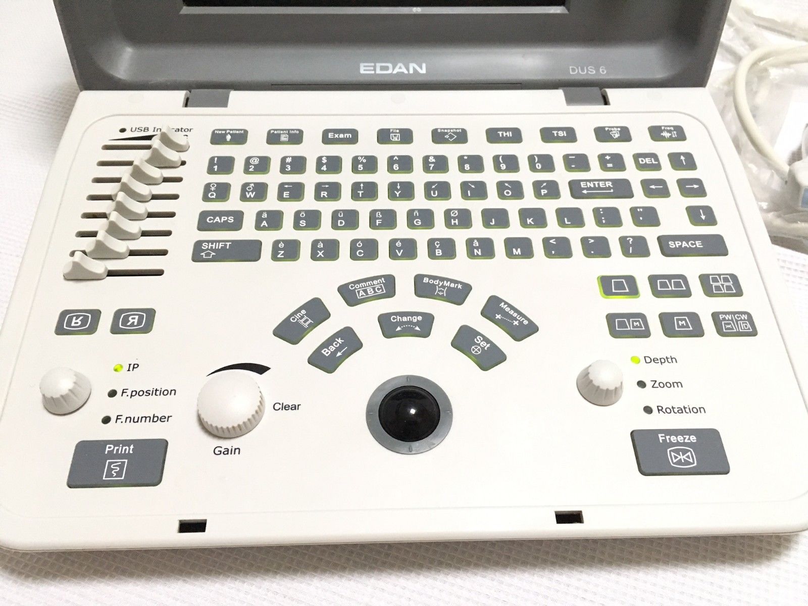 EDAN ULTRASOUND DUS-6 Ultrasonic Imaging System w/ 2 PROBES, Many EXTRAS, NICE! DIAGNOSTIC ULTRASOUND MACHINES FOR SALE