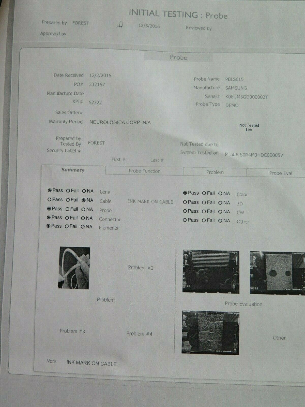 SAMSUNG MEDISON LS6-15 Ultrasound Probe TRANSDUCER for PT60 (3) DIAGNOSTIC ULTRASOUND MACHINES FOR SALE