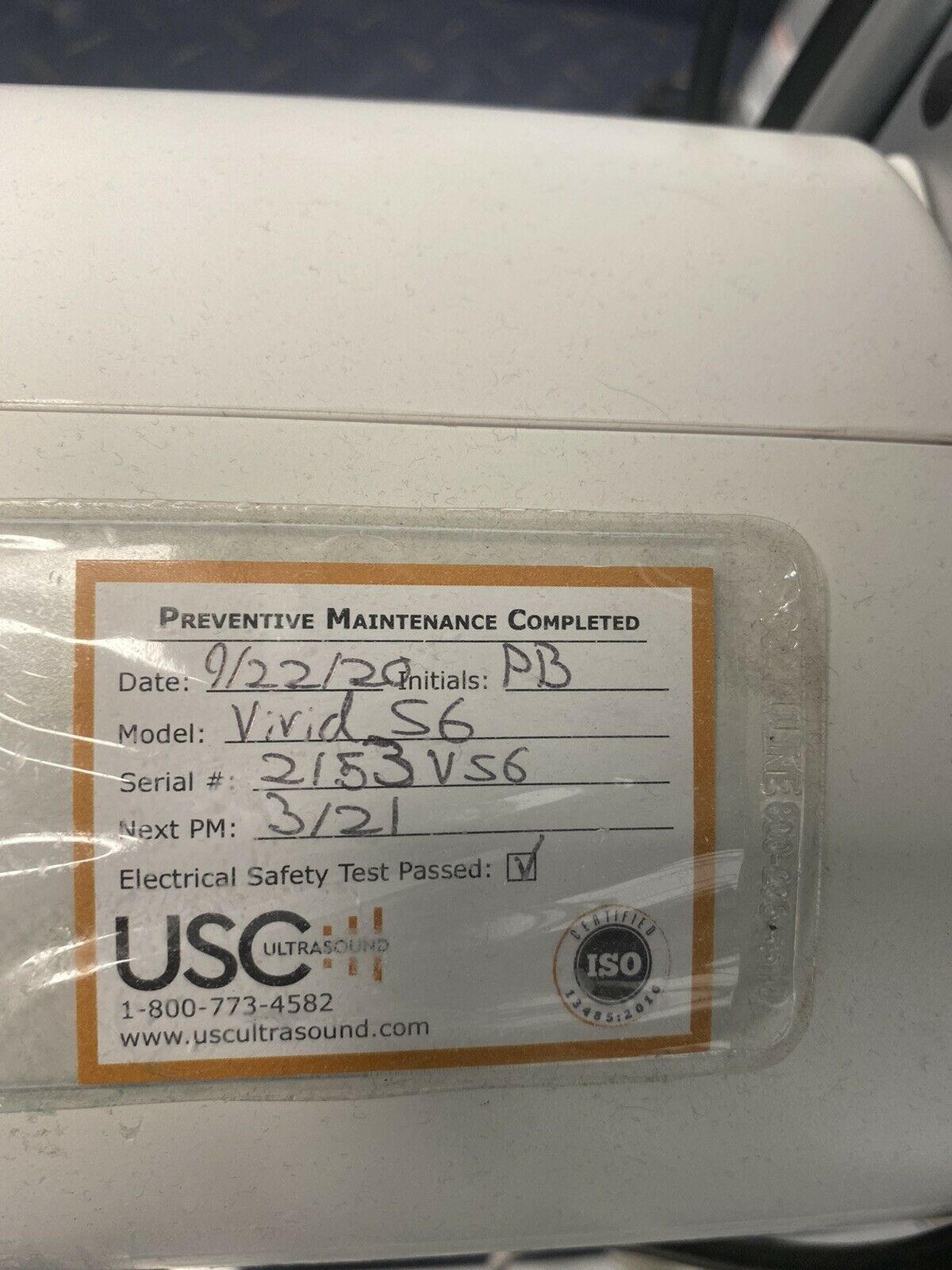 GE Vivid S6 Cardiovascular Ultrasound 2 probes Medical Equipment DIAGNOSTIC ULTRASOUND MACHINES FOR SALE