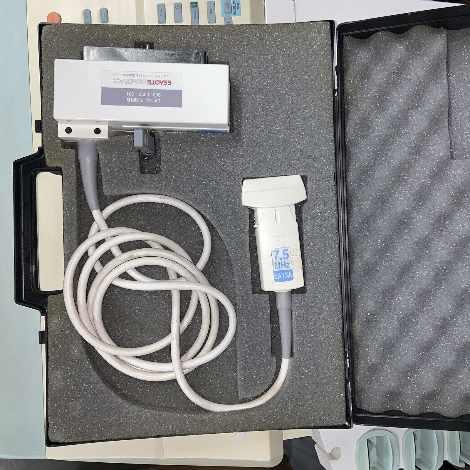 ESAOTE AU5 CARDIAC - VASCULAR ULTRASOUND W/2 PROBES, 2 FOOT PEDALS, & CONNECTORS DIAGNOSTIC ULTRASOUND MACHINES FOR SALE