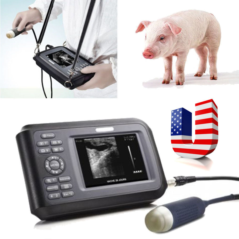 Veterinary Ultrasound Scanner Handscan Probe For Animal Pig Sheep Dog Pregnancy DIAGNOSTIC ULTRASOUND MACHINES FOR SALE