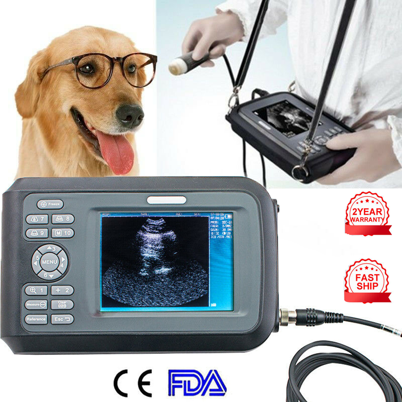 Vet Portable Veterinary Ultrasound Scanner Machine Sector Probe Pregnancy Animal DIAGNOSTIC ULTRASOUND MACHINES FOR SALE