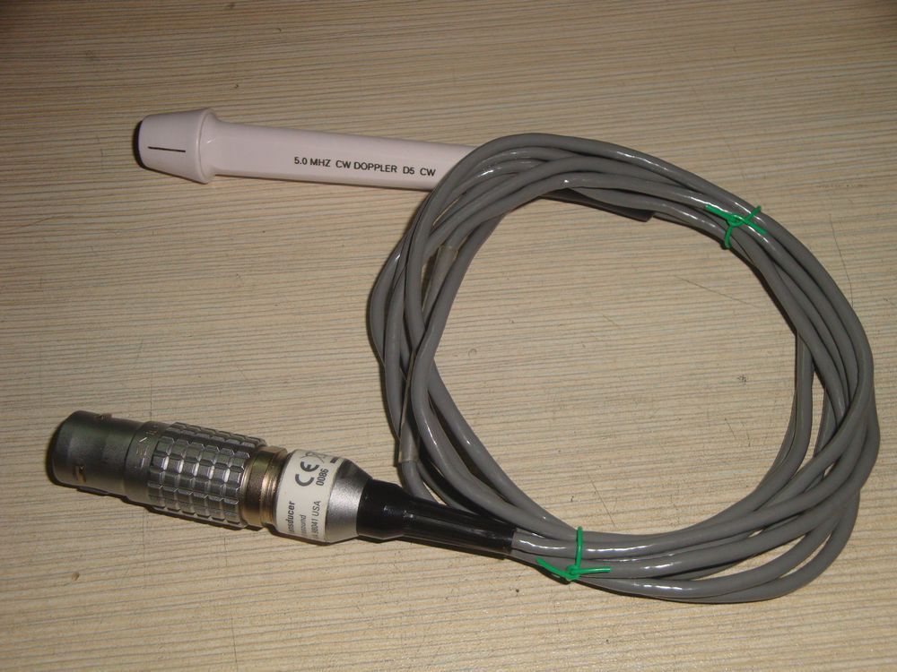 Philips D5cw 5MHz CW Doppler Ultrasound Probe For HDI 5000 Ultrasound Systems DIAGNOSTIC ULTRASOUND MACHINES FOR SALE