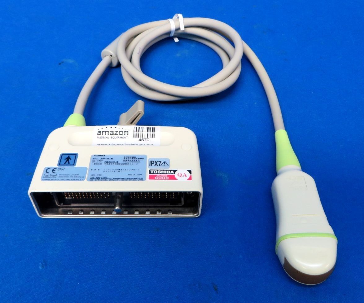 Toshiba PVF-381MT 3.75 MHz Ultrasound Probe for SSA-340A, 90 Day Warranty DIAGNOSTIC ULTRASOUND MACHINES FOR SALE