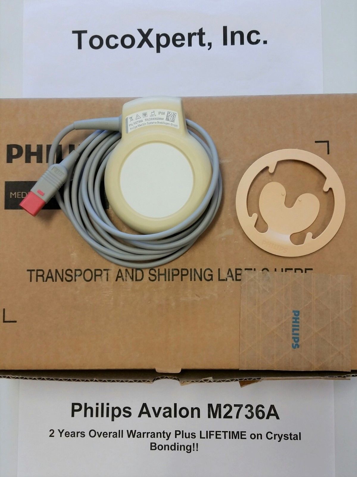 Philips M2736A Avalon Ultrasound Transducer Probe 