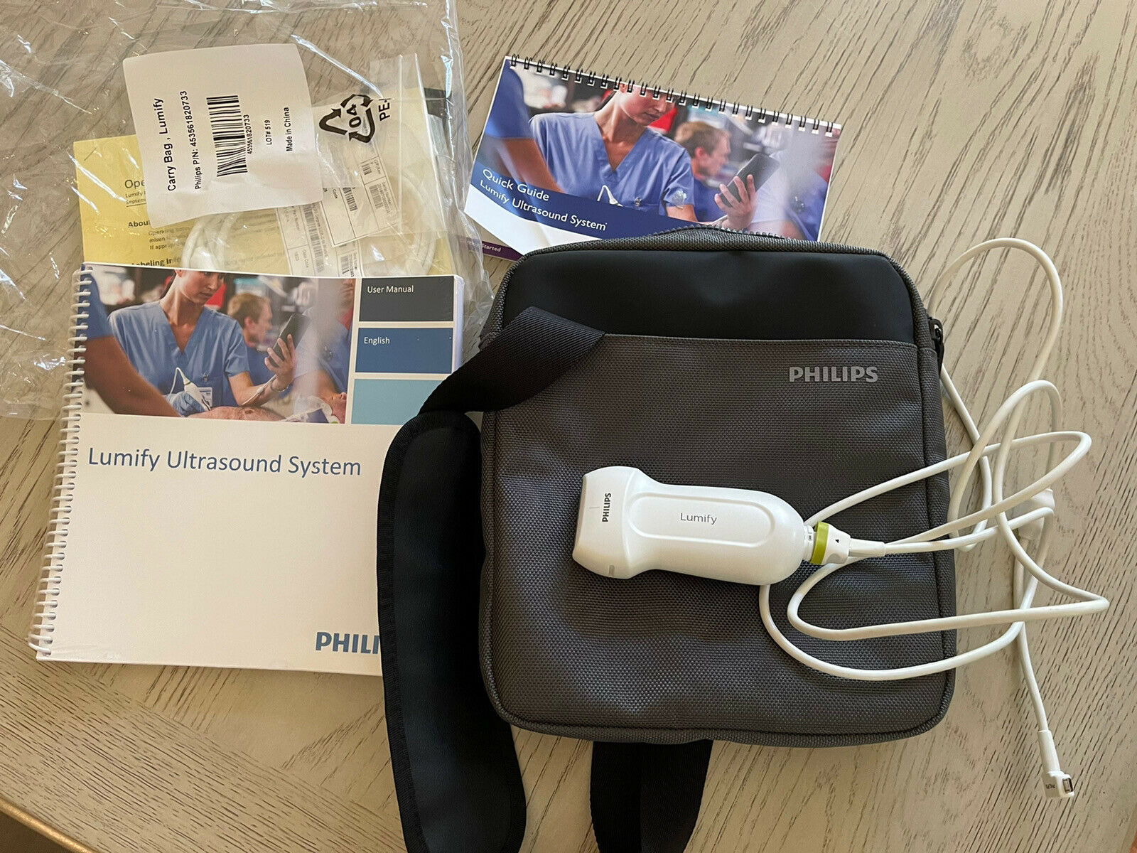 Philips Lumify used portable ultrasound machine and tablet. DIAGNOSTIC ULTRASOUND MACHINES FOR SALE