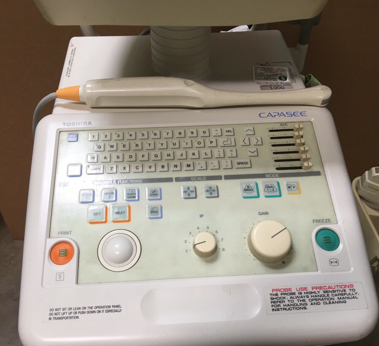 Toshiba Capasee | Medical Diagnostic Ultrasound System w/ PVG-601V & PVG-366M DIAGNOSTIC ULTRASOUND MACHINES FOR SALE