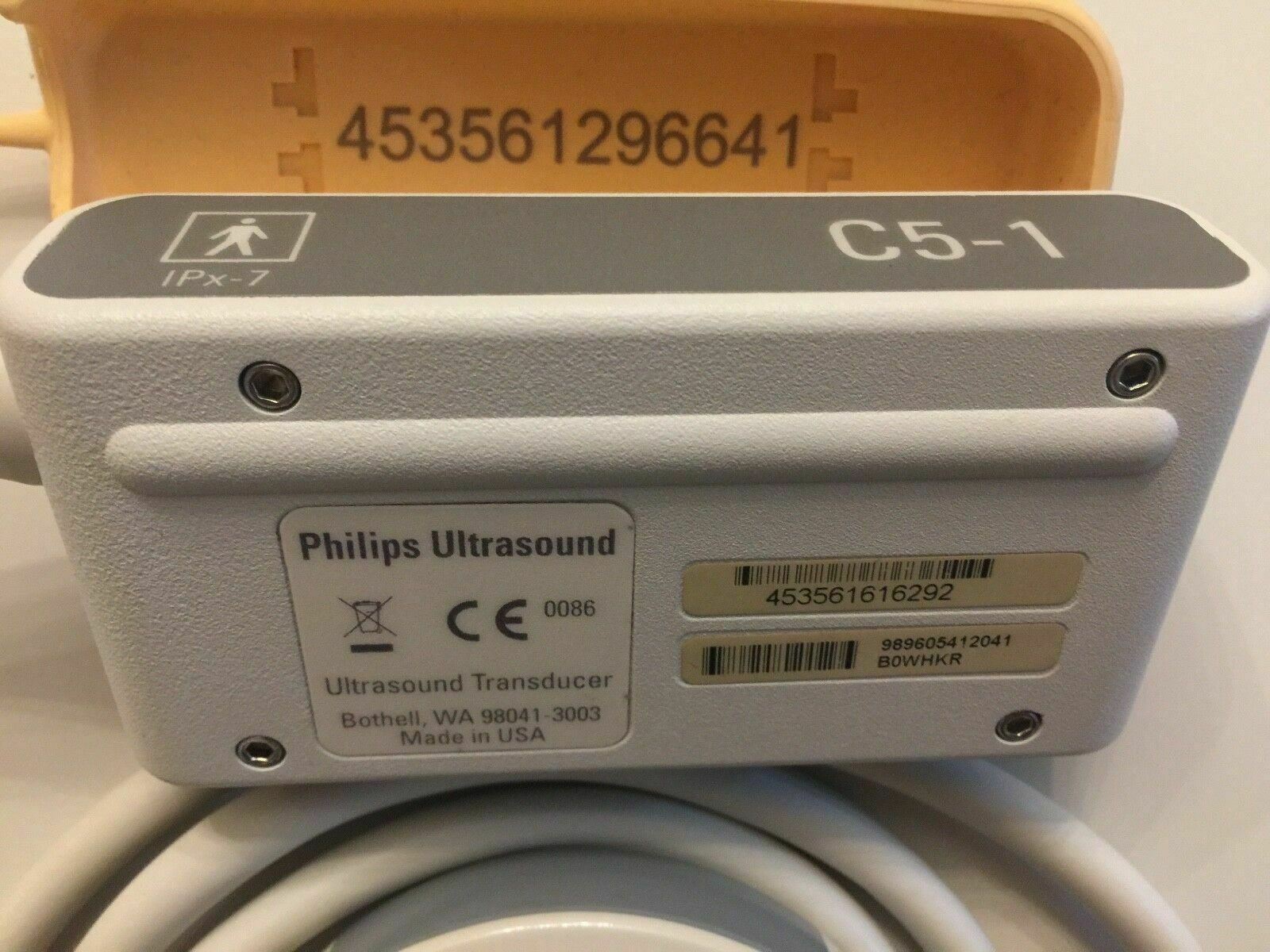 Philips CX-50 C5-1 Curved Abdominal Transducer Probe. Ultrasound Probe DIAGNOSTIC ULTRASOUND MACHINES FOR SALE