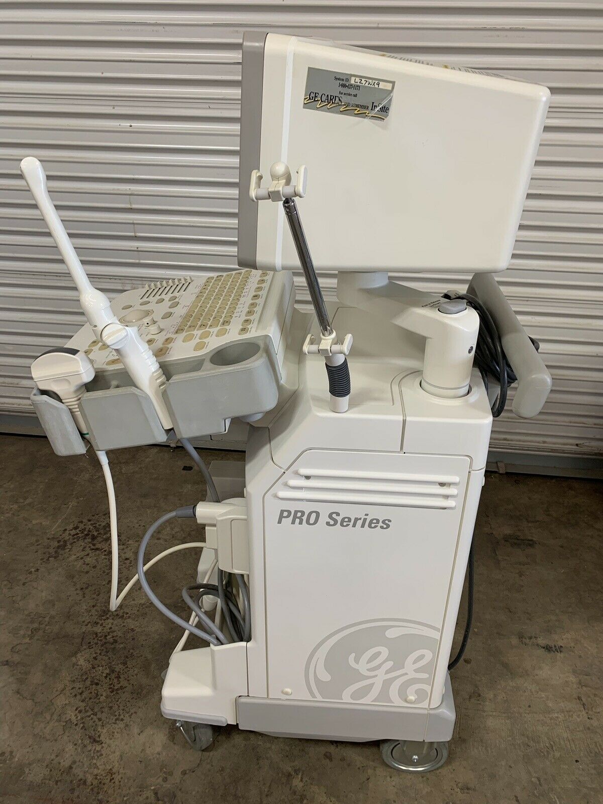 GE Pro Series Ultrasound Machine 2270969 w/ MTZ & 3Cb Probes Transducers DIAGNOSTIC ULTRASOUND MACHINES FOR SALE
