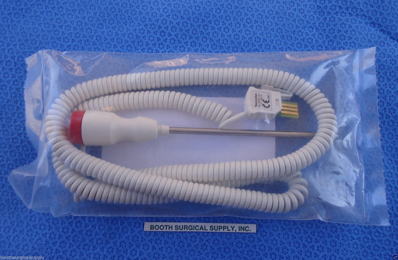 WELCH ALLYN 02679-100  9' RECTAL PROBE FOR 678/679 THERMOMETER/SPOT VITAL SIGN DIAGNOSTIC ULTRASOUND MACHINES FOR SALE