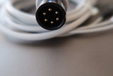 3 Lead ECG EKG Cable 6 Pin Snap AHA for NELLCOR Medical Patient Monitor, 9'