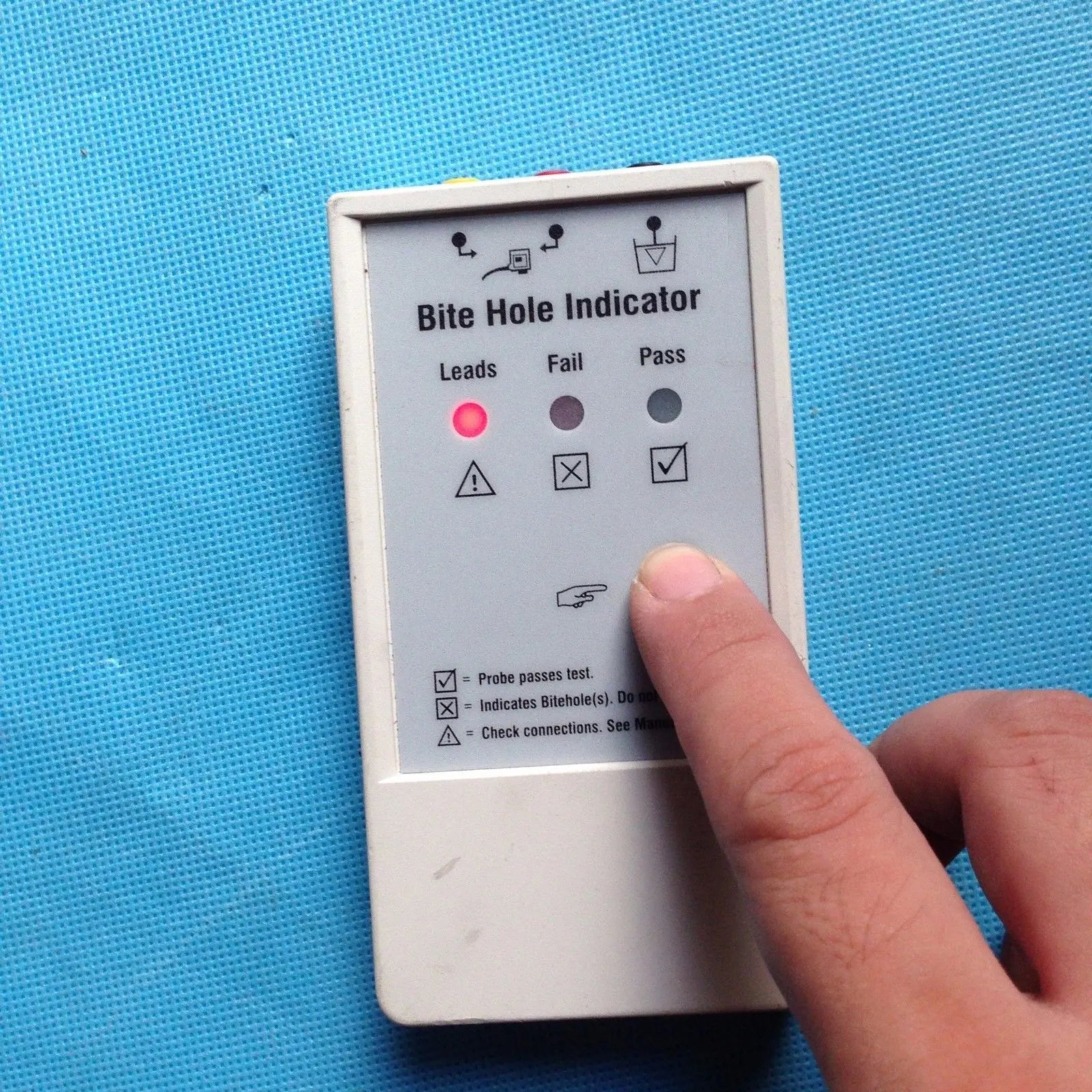 GE Medical Systems Ultrasound Tester Bite Hole Indicator  KZ200800  AS-IS DIAGNOSTIC ULTRASOUND MACHINES FOR SALE
