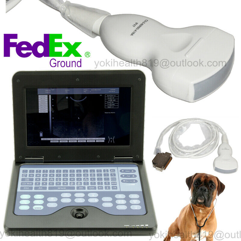 VET Ultrasound Scanner 3.5mhz Convex Probe Laptop Machine Veterinary USA Fedex 658126883672 DIAGNOSTIC ULTRASOUND MACHINES FOR SALE