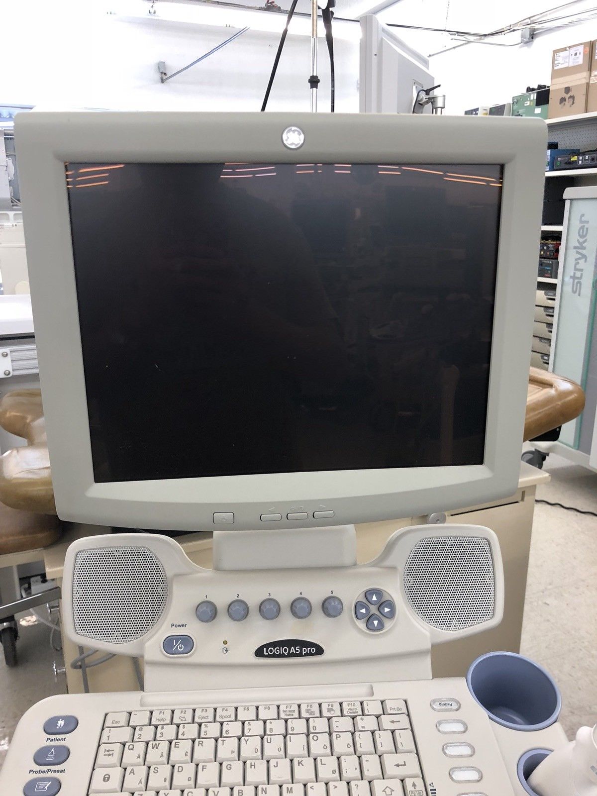 GE Logiq A5 Pro Ultrasound - Printer Included - Refurbished DIAGNOSTIC ULTRASOUND MACHINES FOR SALE