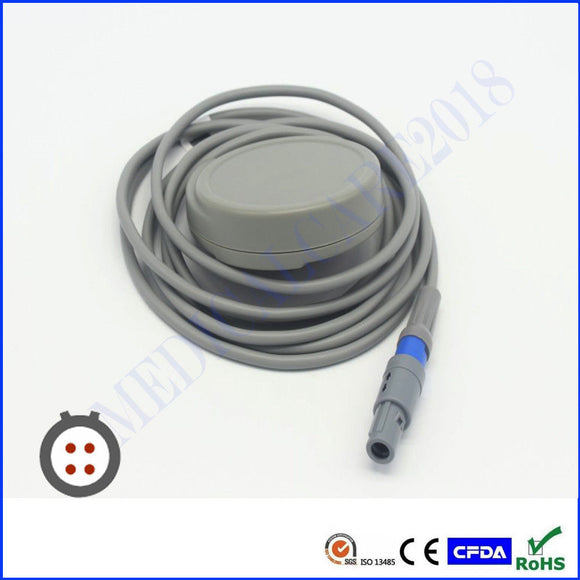 Compatible for Edan F3 Fetal US Transducer, Redal 4pin