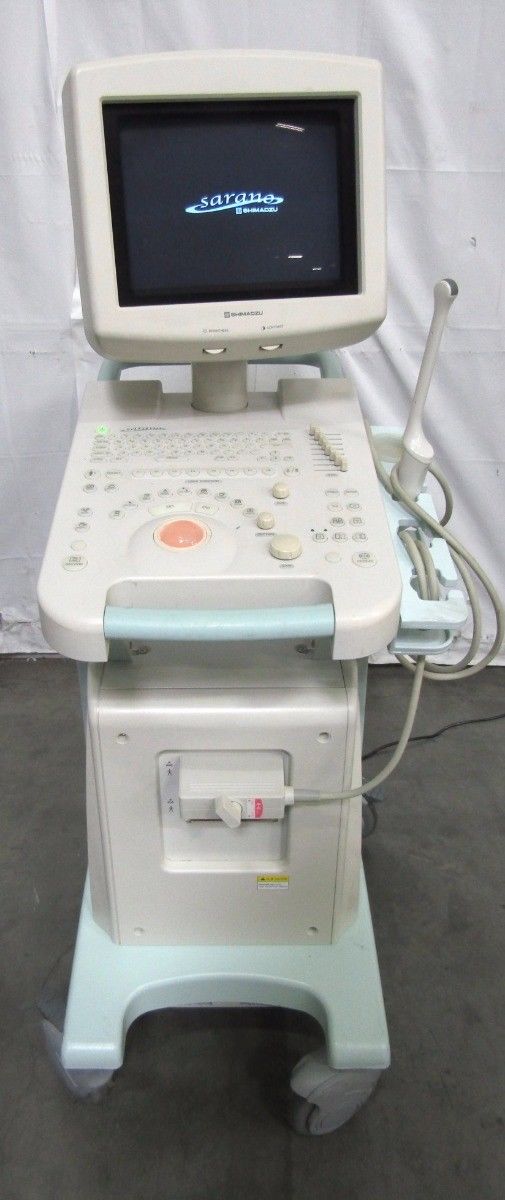 R133066 Shimadzu Sarano Ultrasound System w/ One Probe DIAGNOSTIC ULTRASOUND MACHINES FOR SALE