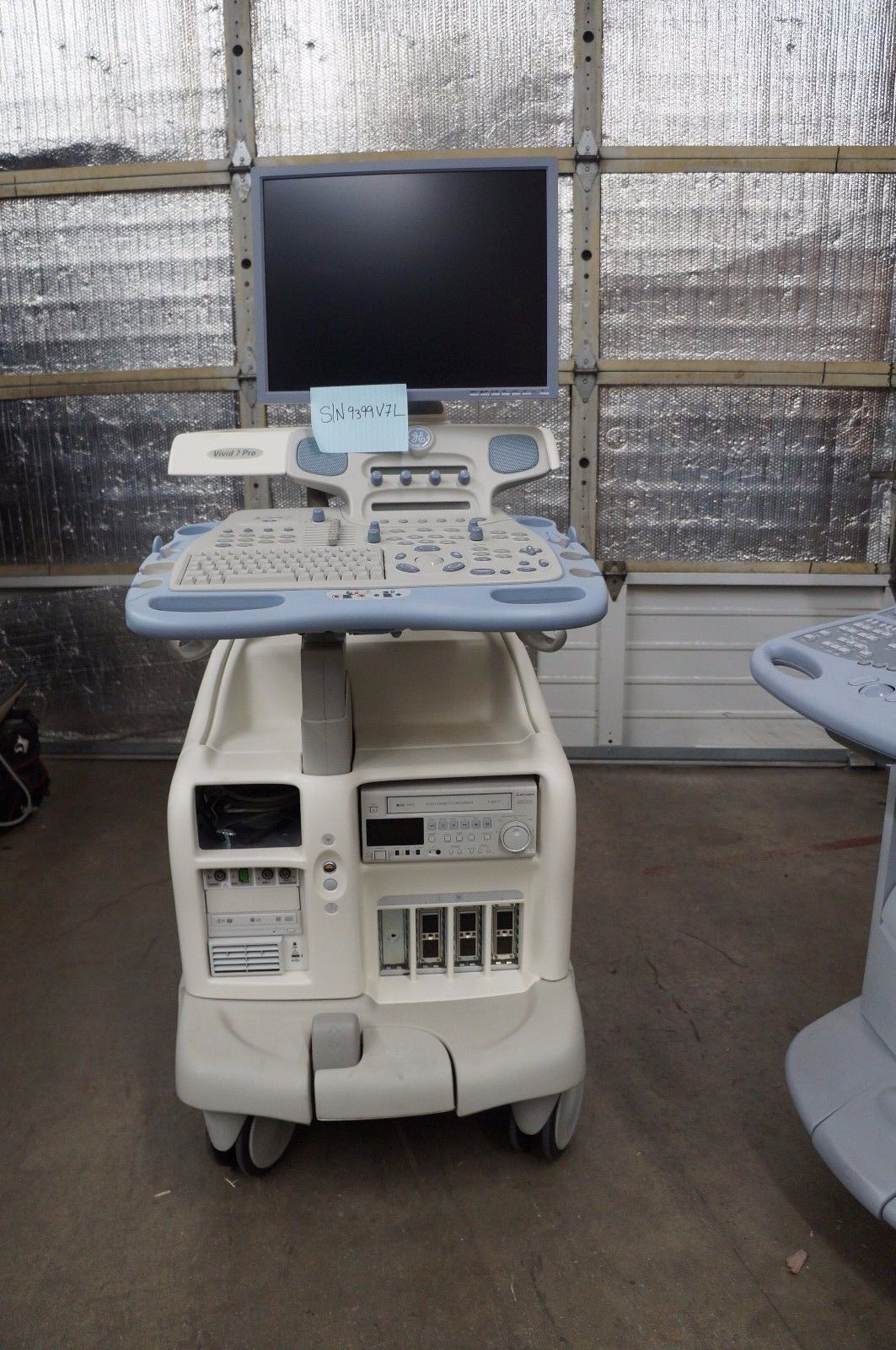 GE Vivid 7 Ultrasound Dimension w/M4S Cardiac Probe & Flat Panel |1 Yr Warranty