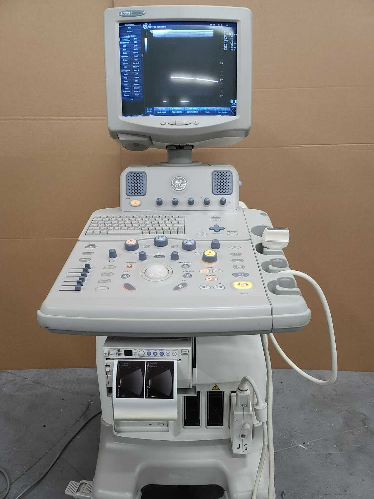 GE LOGIQ 3 EXPERT Ultrasound System with 739L Probe - FULLY TESTED DIAGNOSTIC ULTRASOUND MACHINES FOR SALE