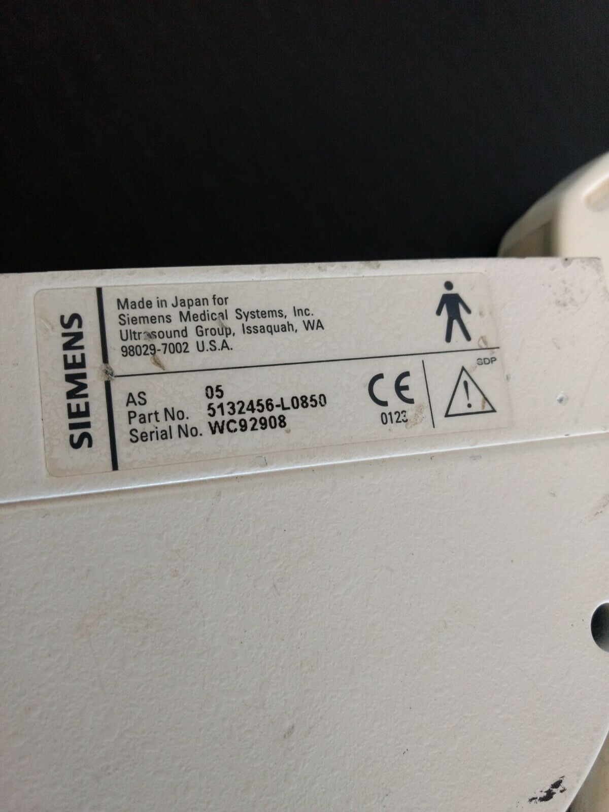 Siemens 3.5C40 Ultrasound transducer probe DIAGNOSTIC ULTRASOUND MACHINES FOR SALE