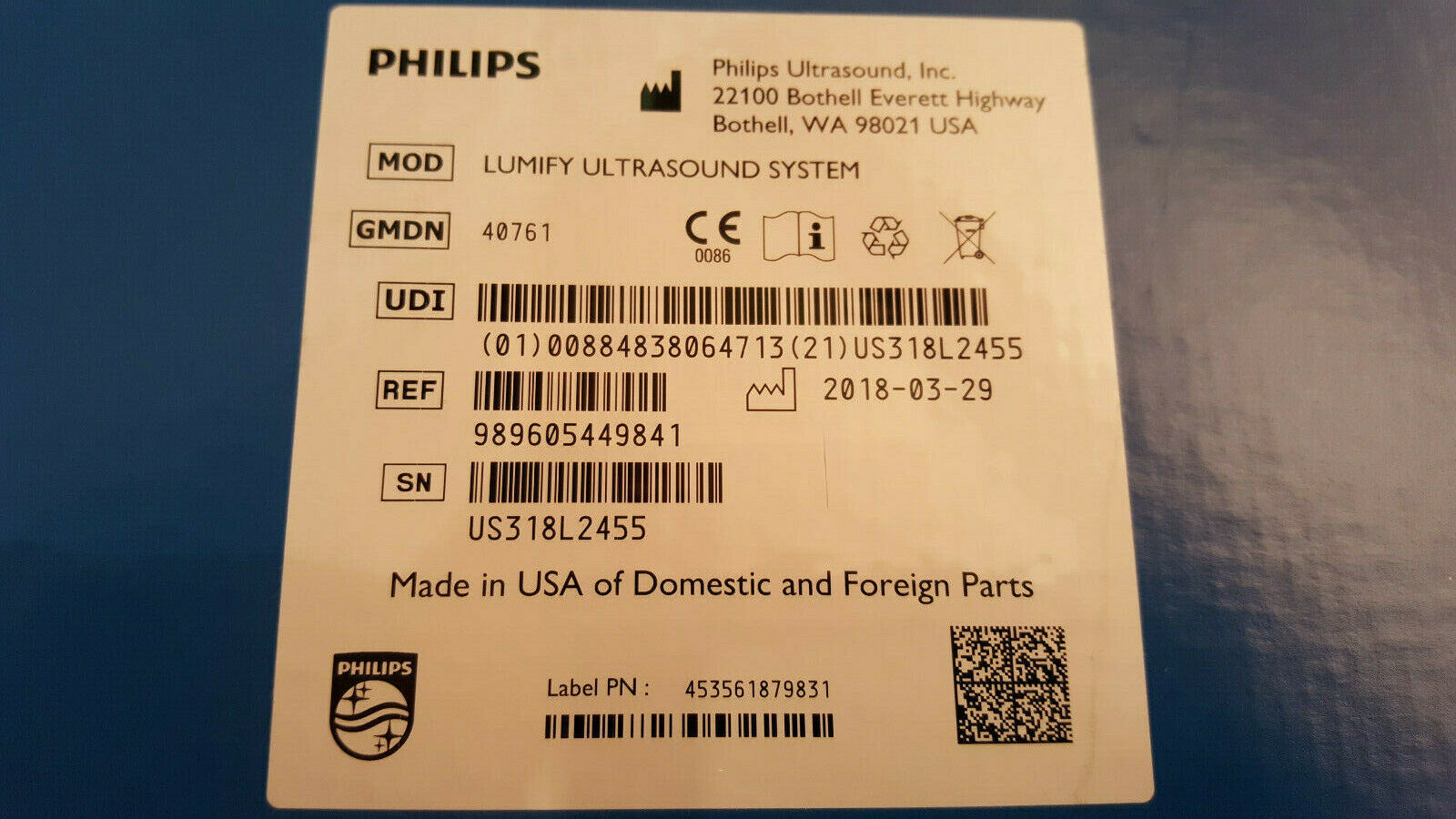 PHILIPS LUMIFY ULTRASOUND SYSTEM Transducer L12-4 with tablet origin DIAGNOSTIC ULTRASOUND MACHINES FOR SALE