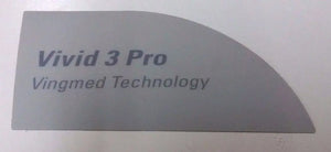 GE ULTRASOUND VIVID 3 PRO VINGMED SYSTEM STICKER -NEW