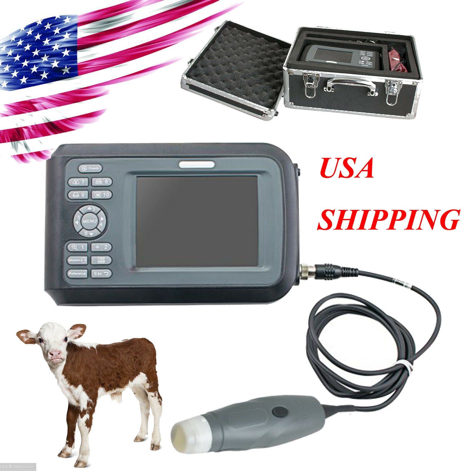 Vet portable Smart Digital Ultrasound Scanner Machine Rectal Probe Cow Horse USA DIAGNOSTIC ULTRASOUND MACHINES FOR SALE