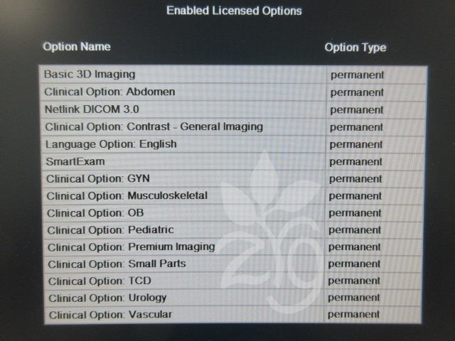 a computer screen with a list of options on it
