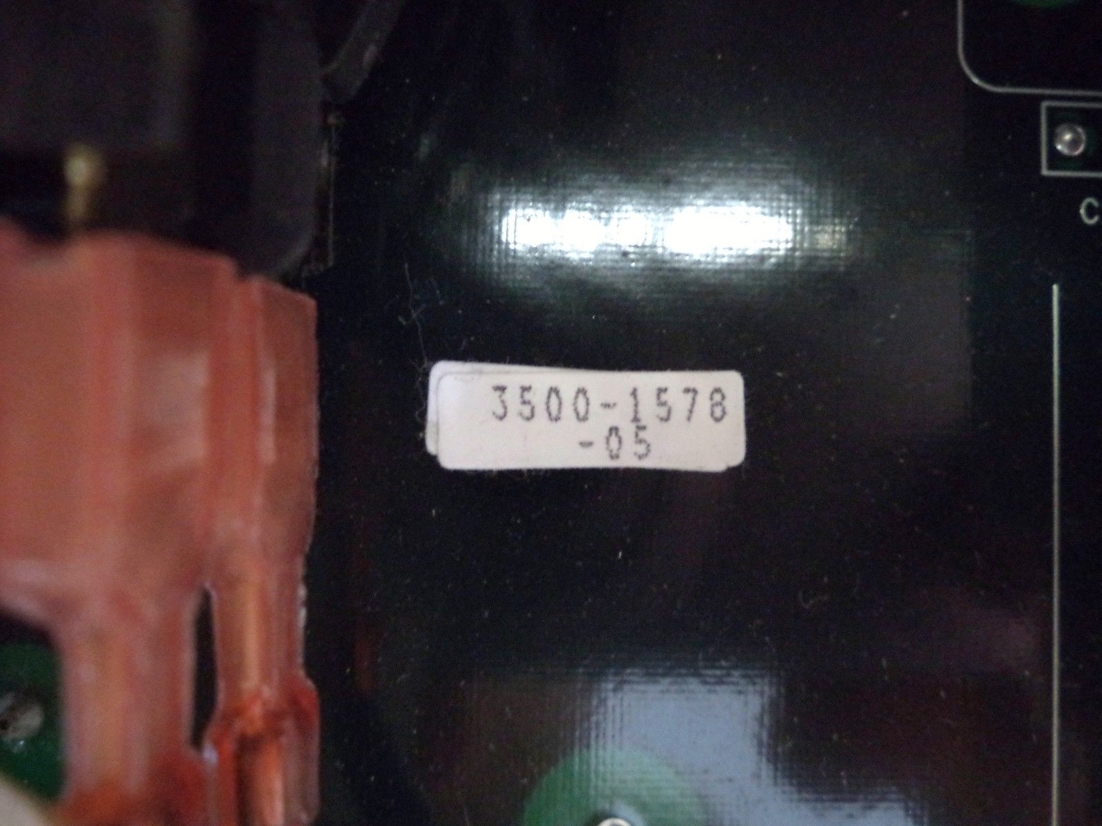 a close up of a label on a machine
