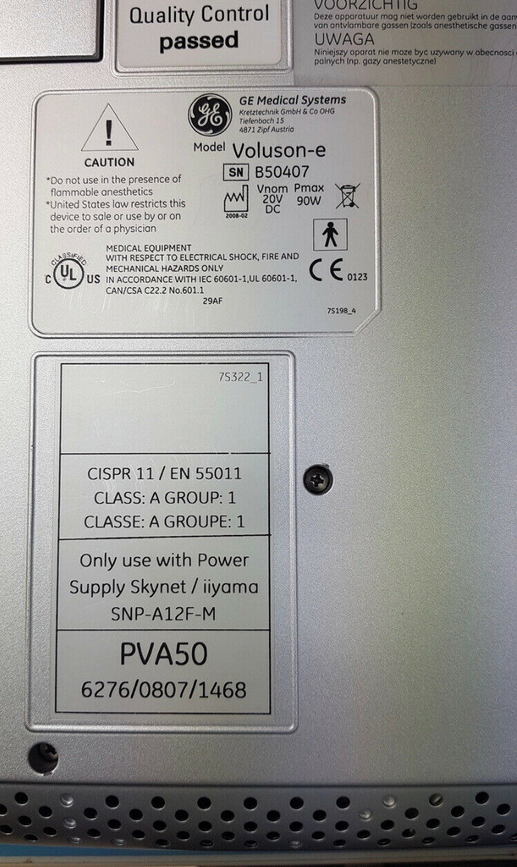 GE Voluson E Ultrasound System Machine Only DIAGNOSTIC ULTRASOUND MACHINES FOR SALE