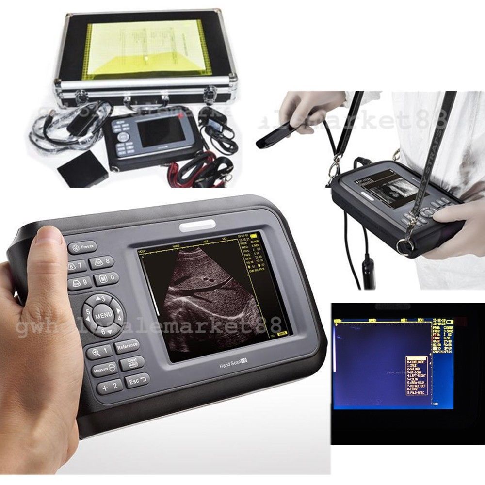 Veterinary Digital Laptop Ultrasound Scanner Animal Rectal Probe+Cover+ Battery DIAGNOSTIC ULTRASOUND MACHINES FOR SALE