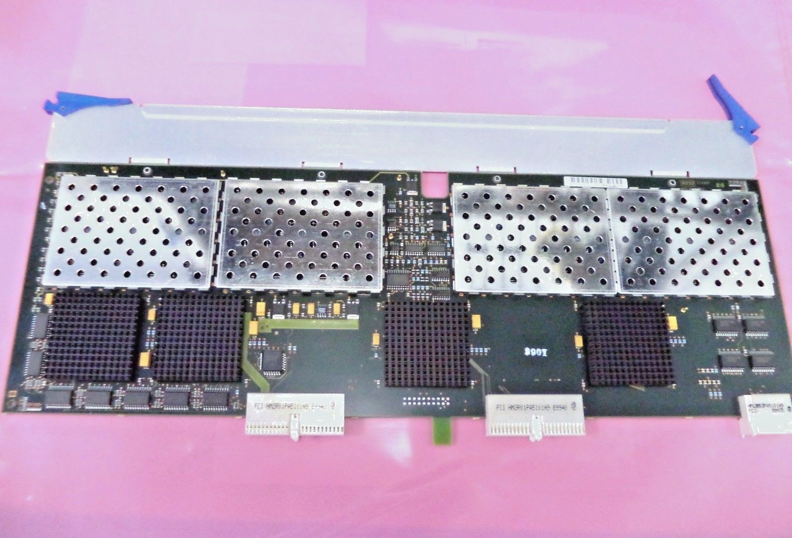 a close up of a motherboard with several pieces missing