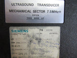 SIEMENS ULTRASOUND TRANSDUCER MECHANICAL SECTOR- 7-5Mhzref#LH-126