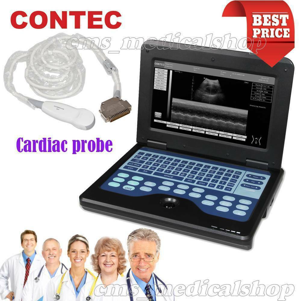 Portable Laptop B-UltraSound Scanner Machine with Cardiac probe DIAGNOSTIC ULTRASOUND MACHINES FOR SALE